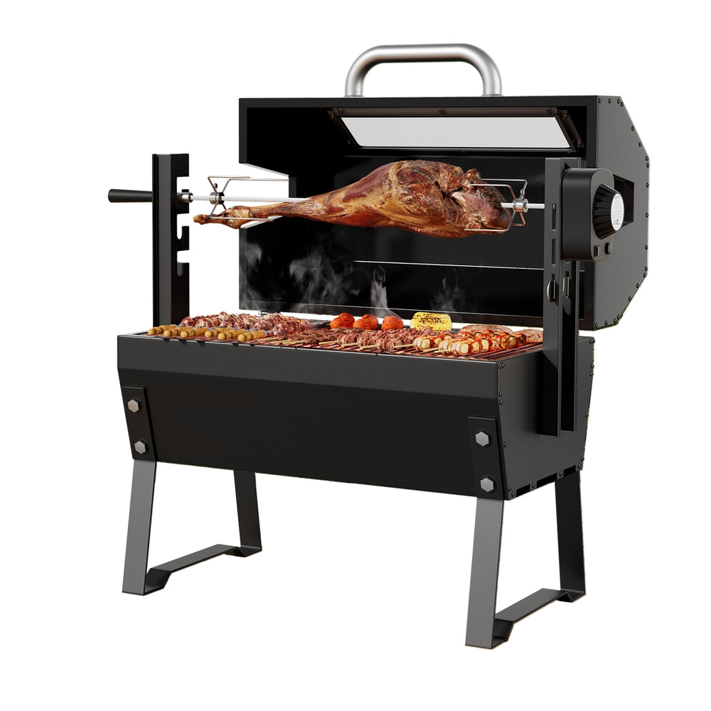 Grillz BBQ Grill Charcoal Electric Smoker Roaster - SILBERSHELL