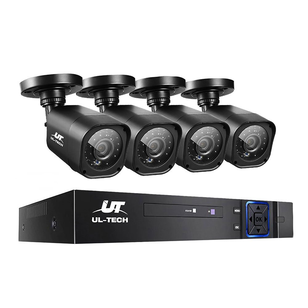 UL-tech CCTV Security System 8CH DVR 4 Cameras 1080p - SILBERSHELL