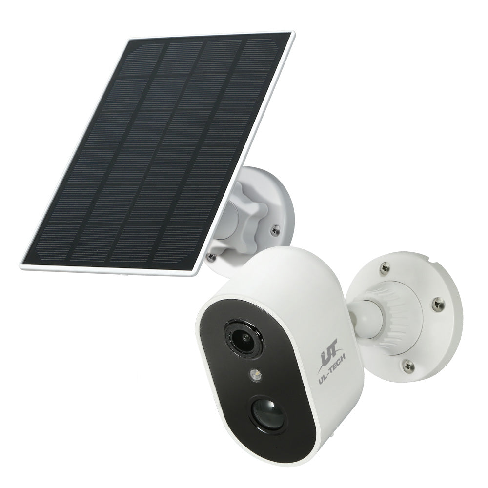 UL-tech 1080P Wireless Security IP Camera Rechargeable Outdoor CCTV Solar Panel - SILBERSHELL