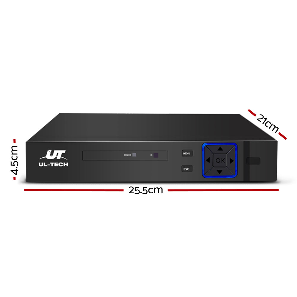 UL-tech 8CH DVR 1080P 5in1 CCTV Video Recorder - SILBERSHELL