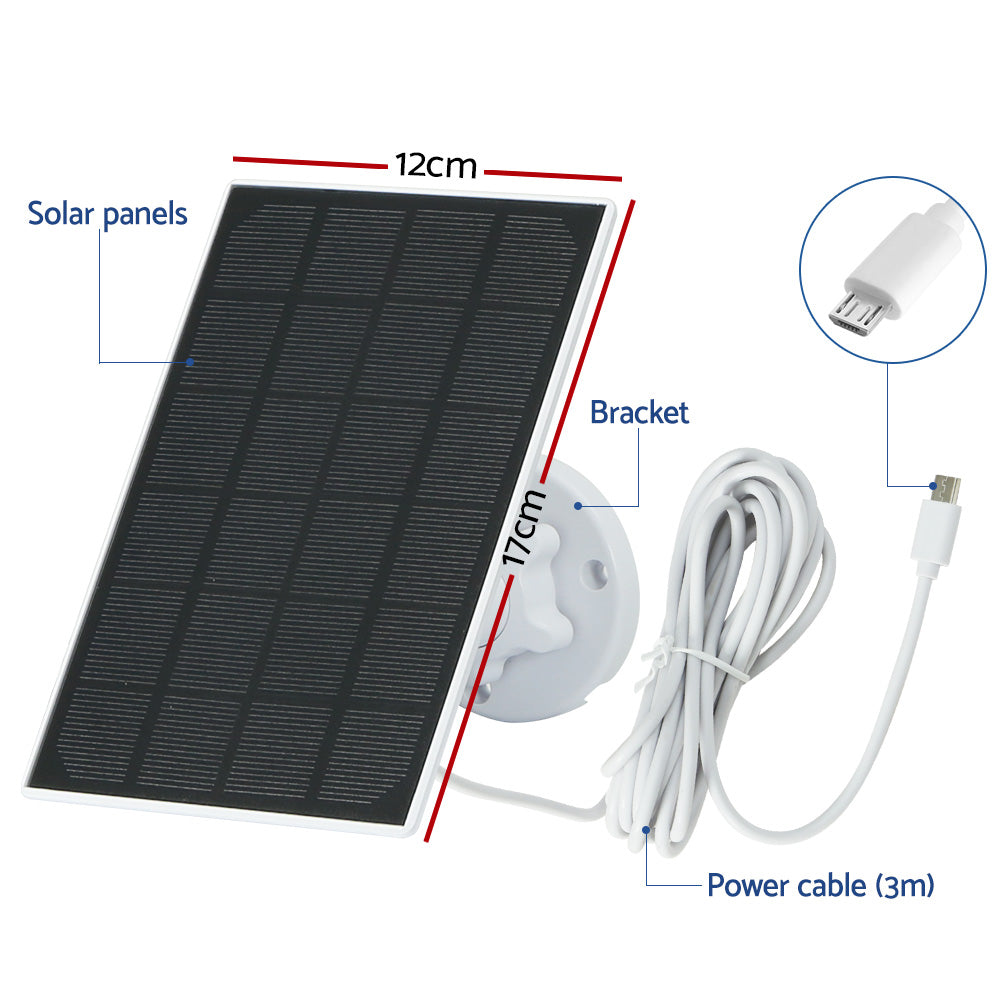 UL-tech Solar Panel For Security Camera Wireless 3W - SILBERSHELL