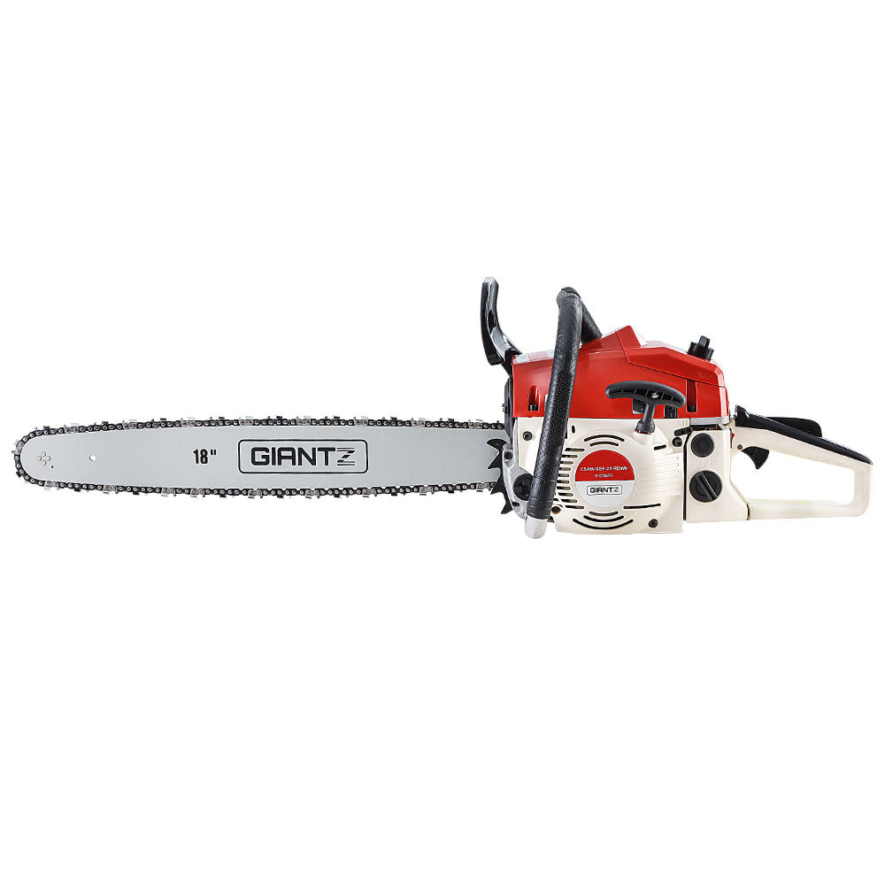 Giantz Chainsaw Petrol 75CC 18" Bar Commercial E-Start Pruning Chain Saw,Giantz Chainsaw Petrol 52CC 20" Bar Commercial E-Start Pruning Chain Saw 5.2HP - SILBERSHELL