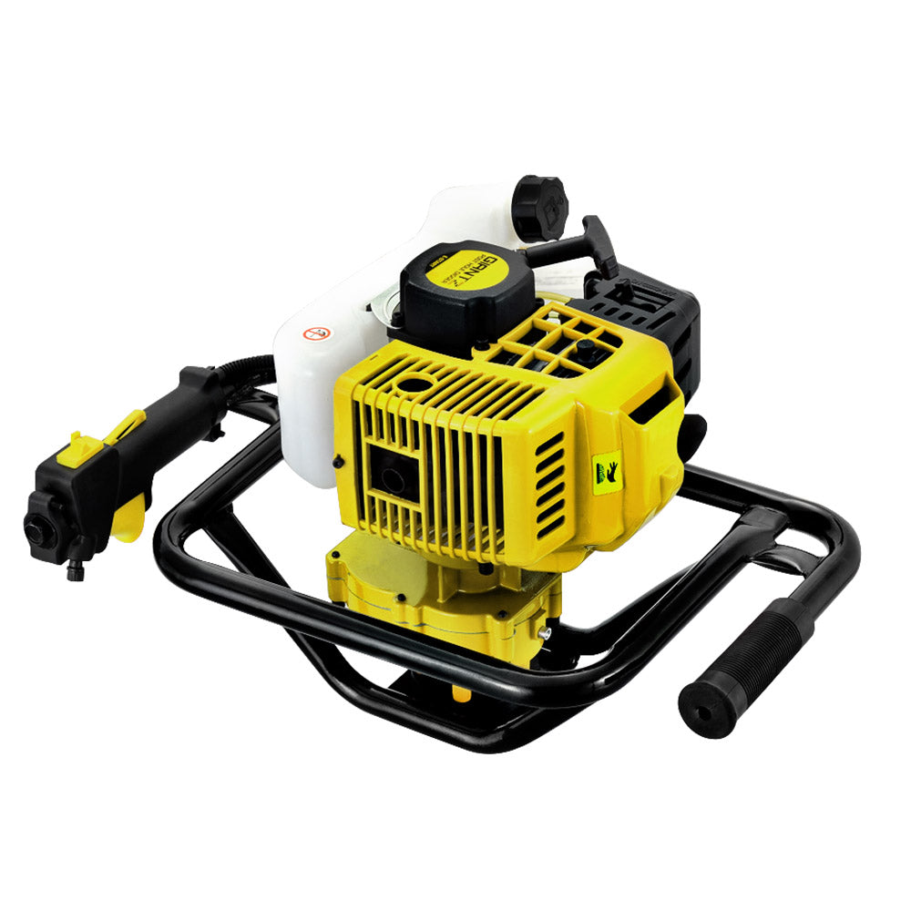 Giantz 92CC Post Hole Digger Motor Only Petrol Engine Yellow - SILBERSHELL