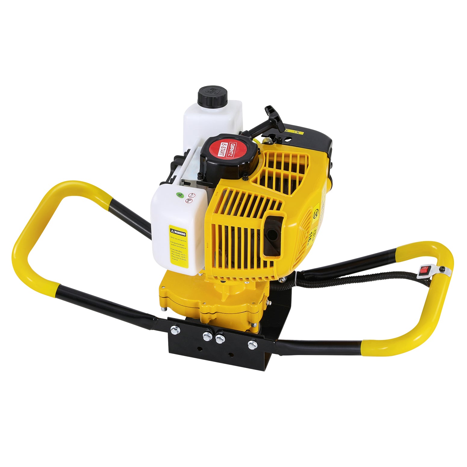 Giantz 74CC Post Hole Digger Motor Only Petrol Engine Yellow - SILBERSHELL