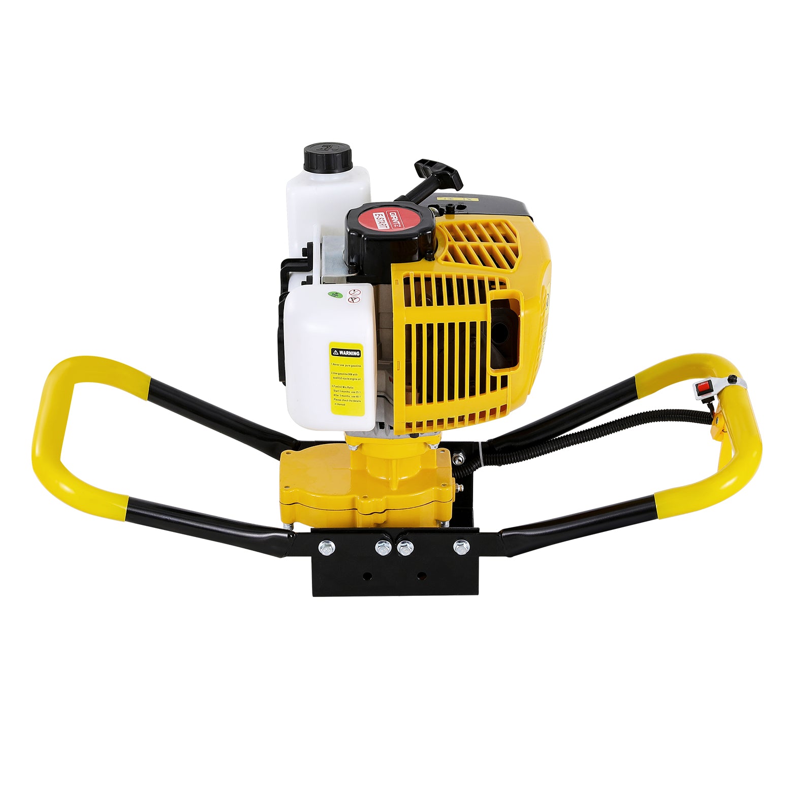 Giantz 74CC Post Hole Digger Motor Only Petrol Engine Yellow - SILBERSHELL