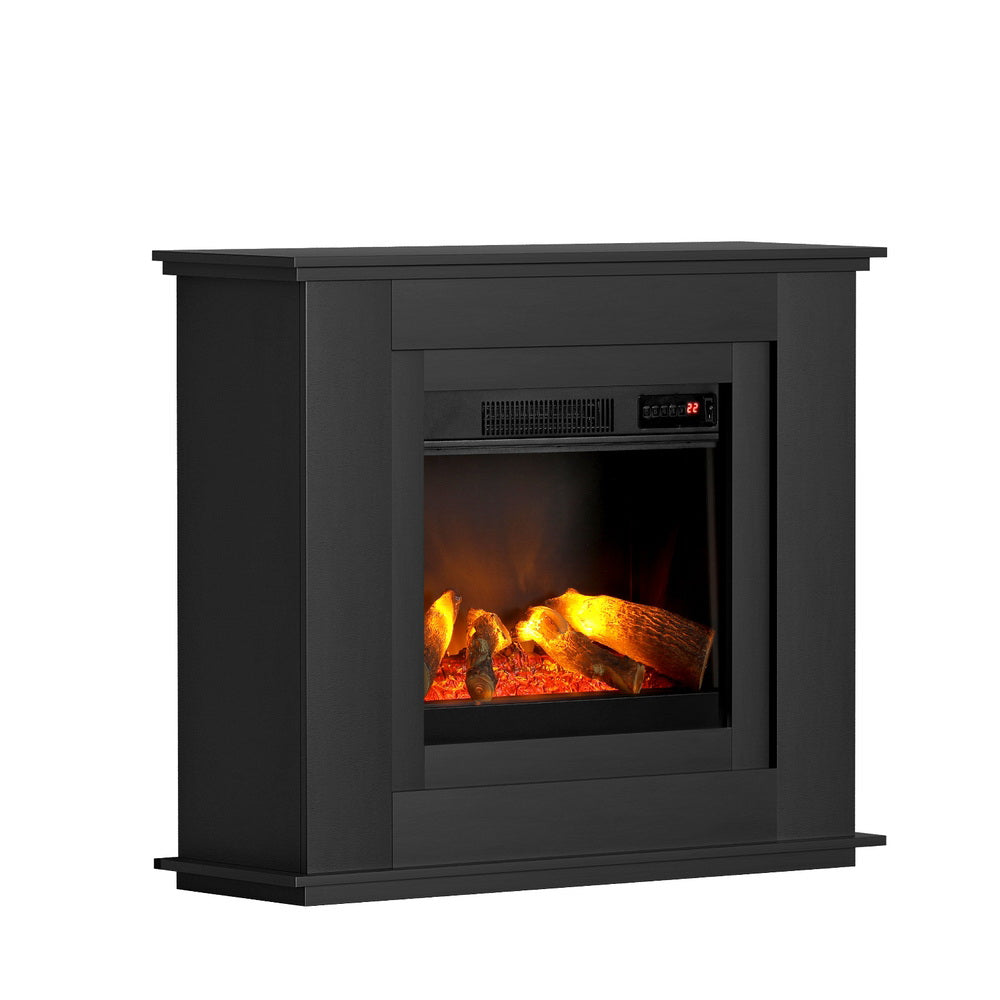 Devanti Electric Fireplace Fire Heater 2000W Black