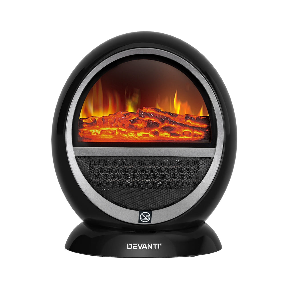 Devanti Electric Fireplace Fire Heaters 1500W - SILBERSHELL
