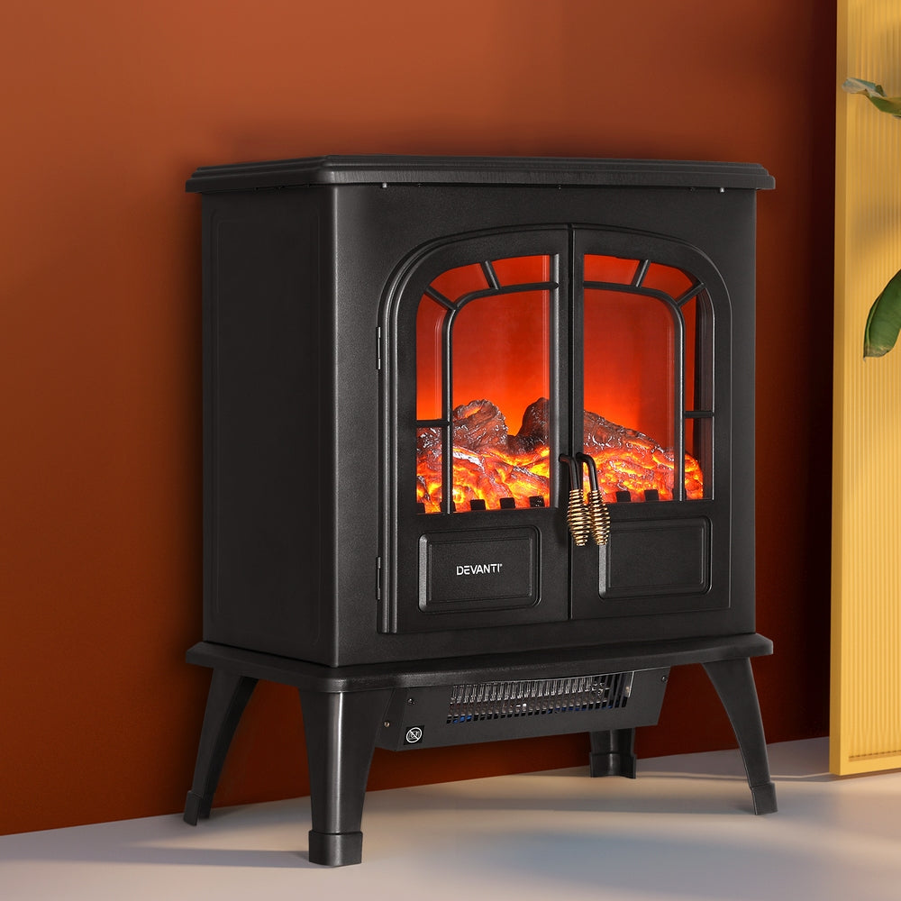 Devanti Electric Fireplace Fire Heaters 2000W - SILBERSHELL