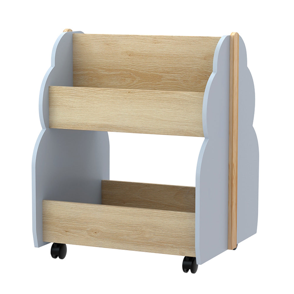 Keezi Kids Toy Box Bookshelf Storage Bookcase Organiser Display Shelf - SILBERSHELL