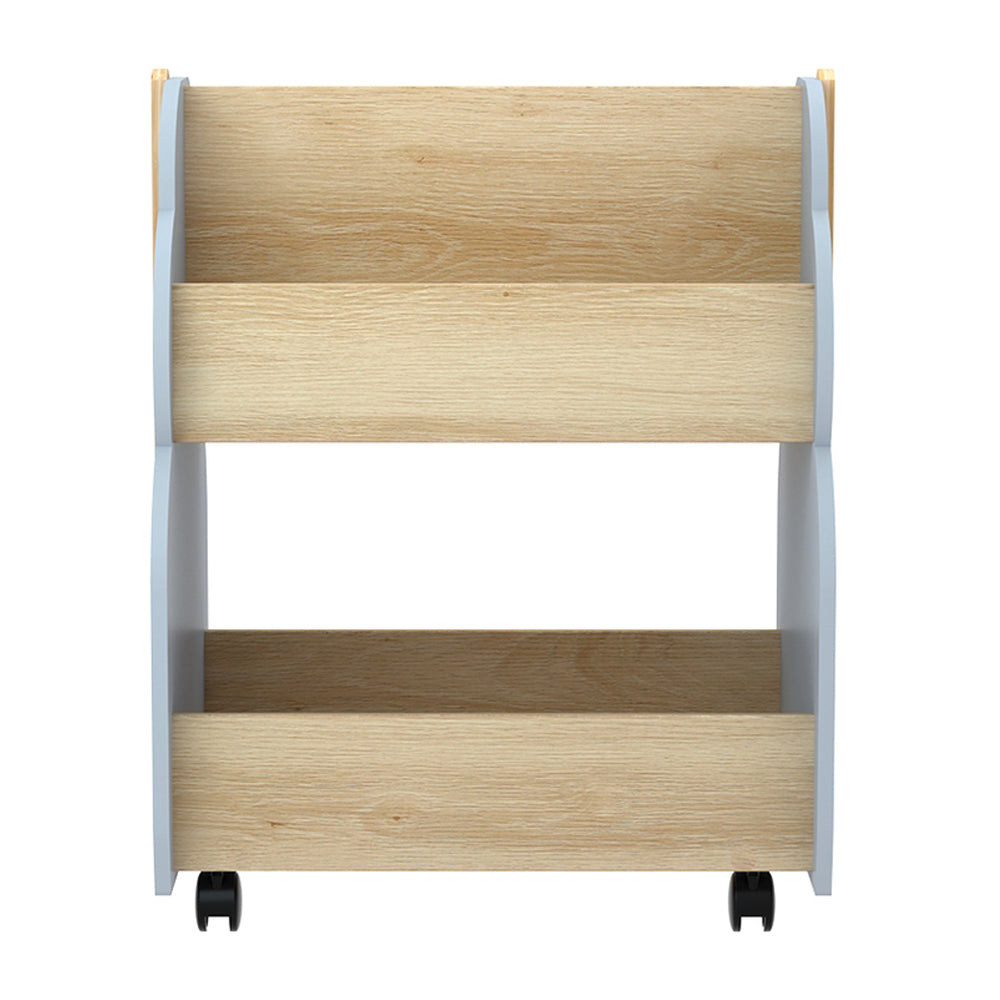 Keezi Kids Toy Box Bookshelf Storage Bookcase Organiser Display Shelf - SILBERSHELL