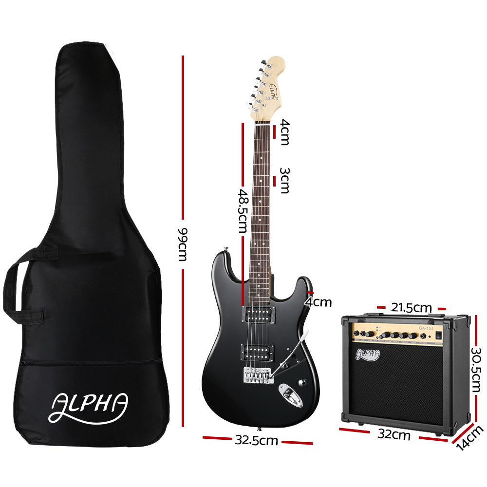 Alpha 41 Inch Electirc Guitar Humbucker Pickup Switch Amplifier Skull Pattern - SILBERSHELL
