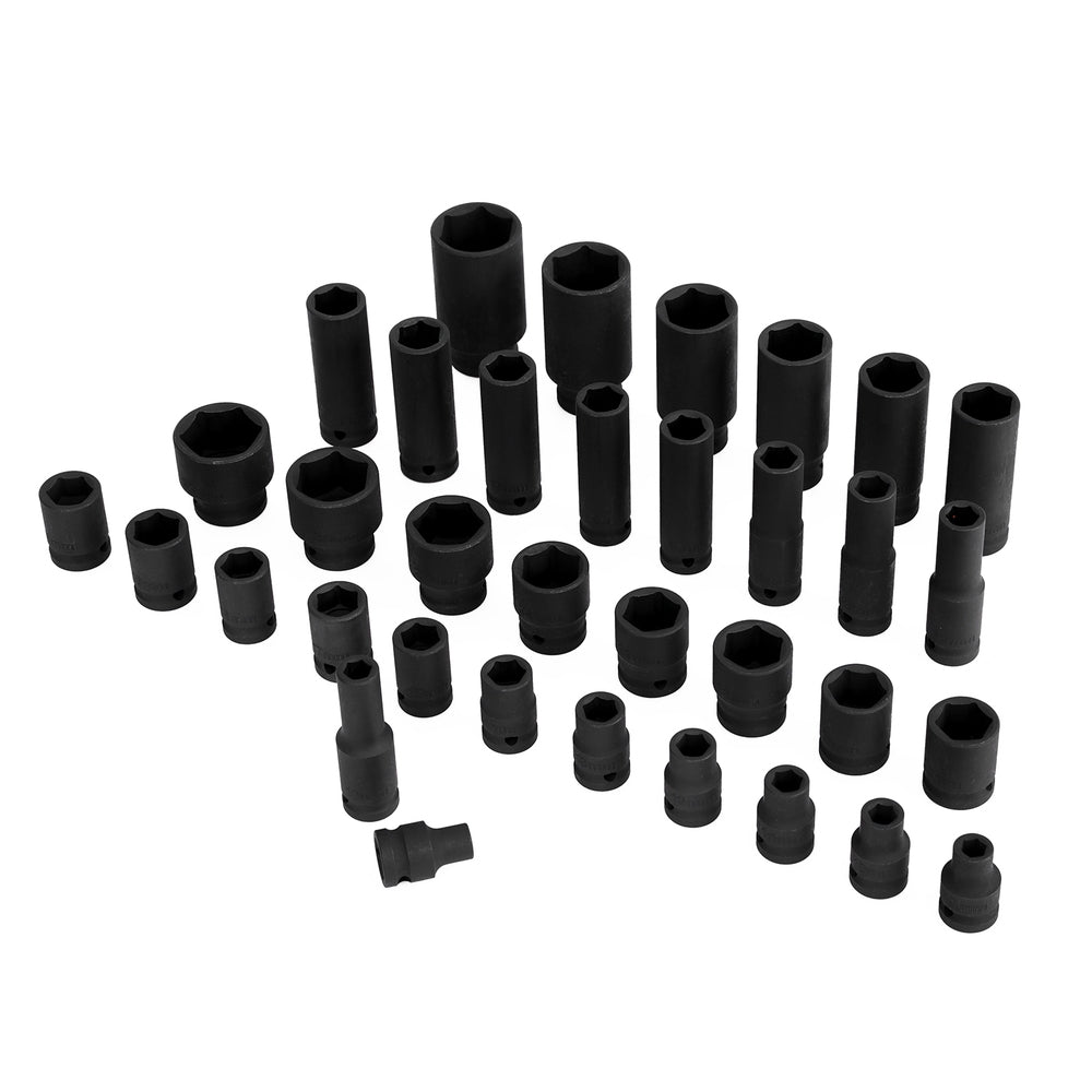 Giantz 35pcs 1/2" Drive Impact Socket Set Metric 8-32mm with Case - SILBERSHELL