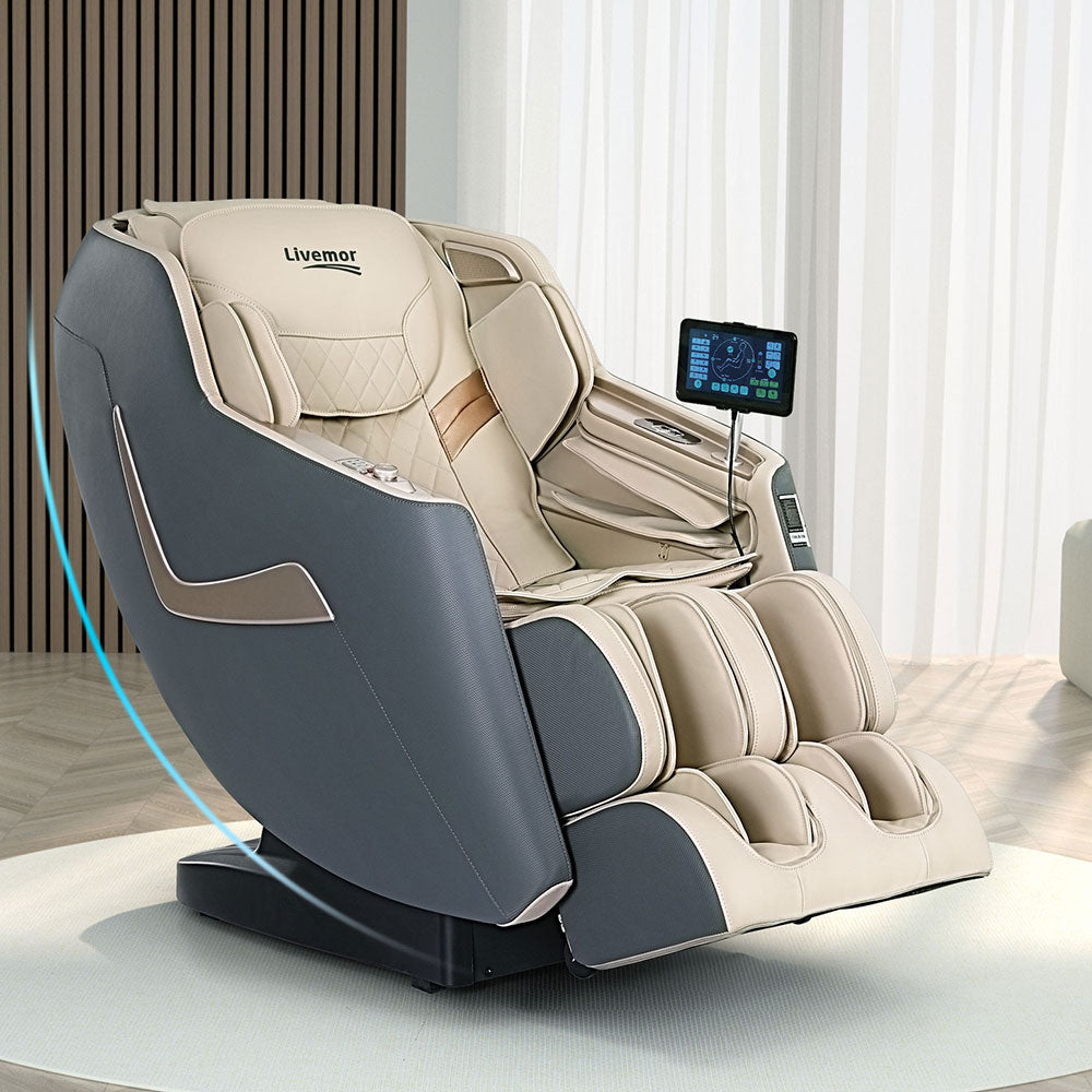 Livemor Massage Chair Electric Recliner Home Massager 3D Opal - SILBERSHELL
