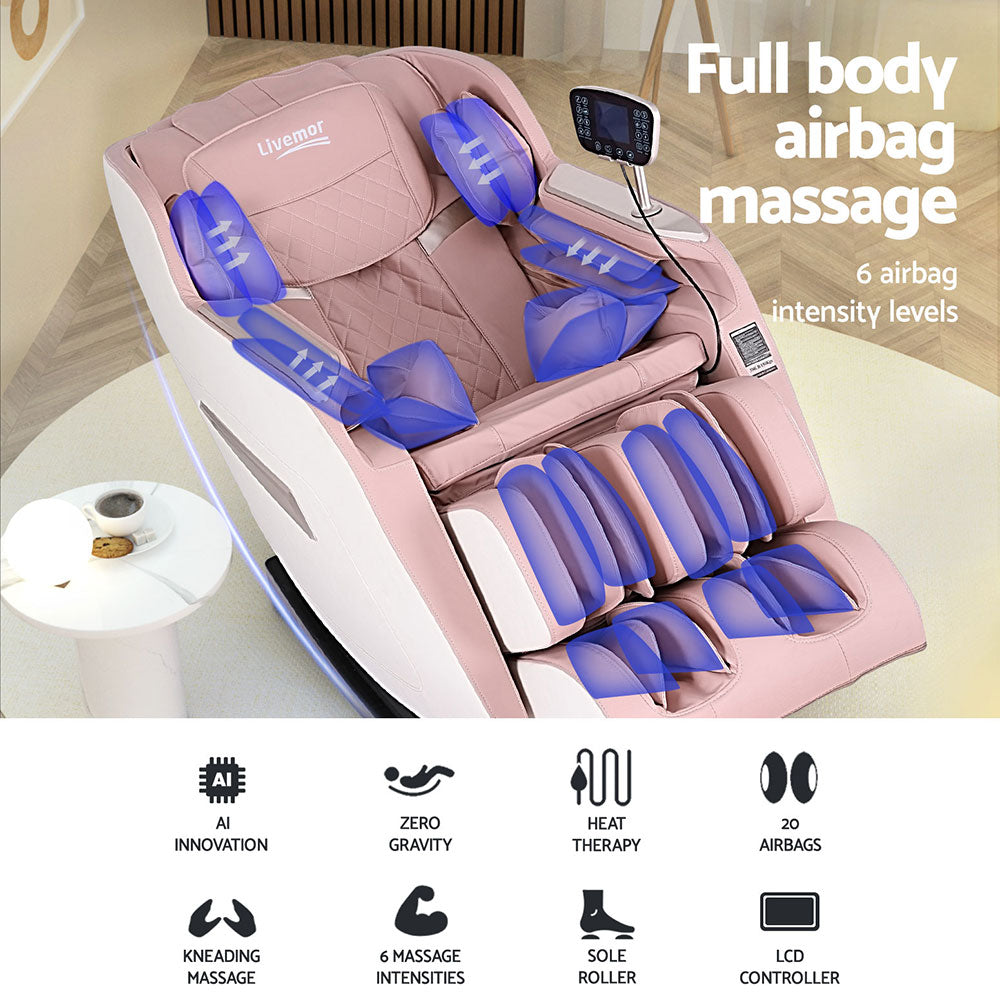 Livemor Massage Chair Electric Recliner Home Massager Amos - SILBERSHELL