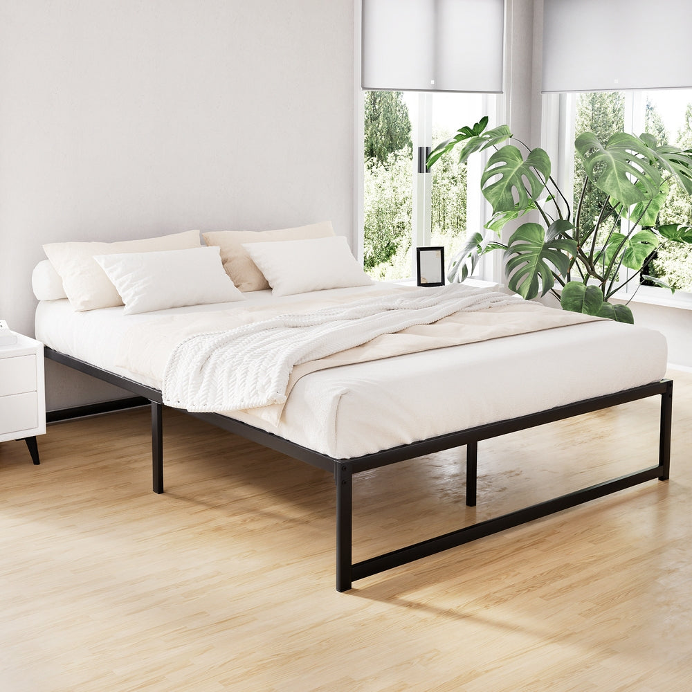 Artiss Bed Frame Double Size Metal Frame TINO