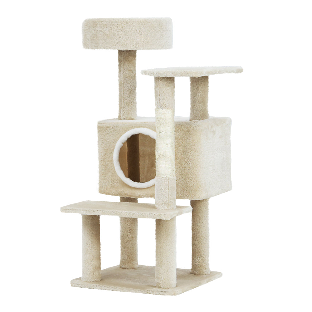 i.Pet Cat Tree 90cm Scratching Post Tower Scratcher Wood Condo House Bed Trees - SILBERSHELL