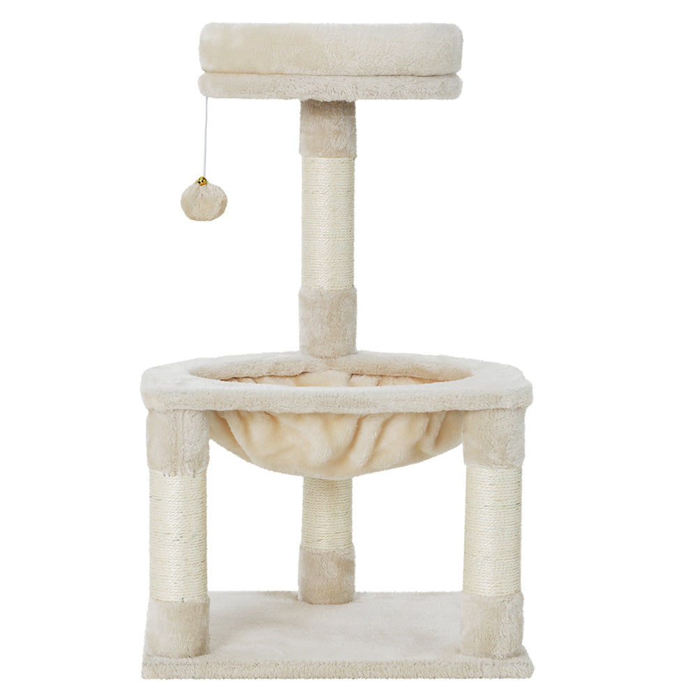 i.Pet Cat Tree 69cm Scratching Post Tower Scratcher Wood Condo Toys House Bed - SILBERSHELL