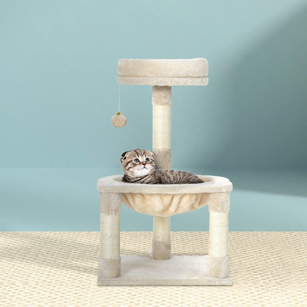 i.Pet Cat Tree 69cm Scratching Post Tower Scratcher Wood Condo Toys House Bed - SILBERSHELL