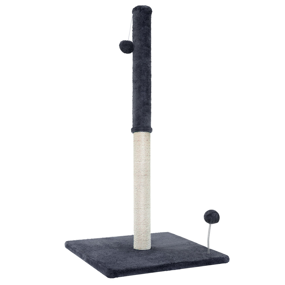 i.Pet Cat Tree 105cm Scratching Post Scratcher Tower Condo House Hanging toys Grey - SILBERSHELL