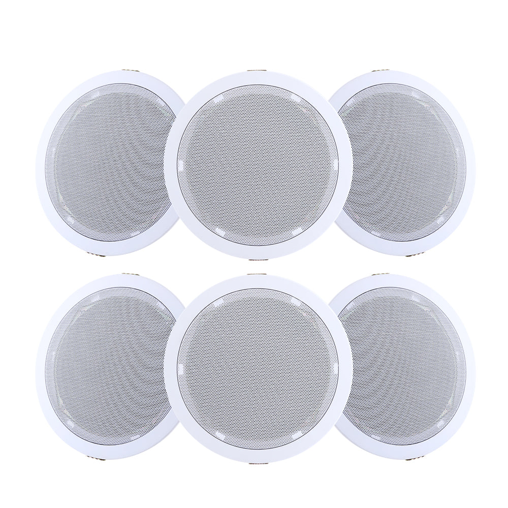 Giantz 6 Inch Ceiling Speakers In Wall Speaker Home Audio Stereos Tweeter 6pcs - SILBERSHELL