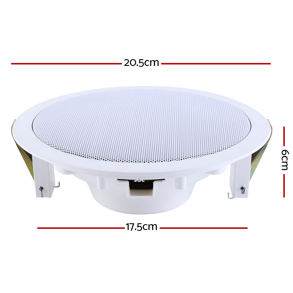 Giantz 6 Inch Ceiling Speakers In Wall Speaker Home Audio Stereos Tweeter 6pcs - SILBERSHELL