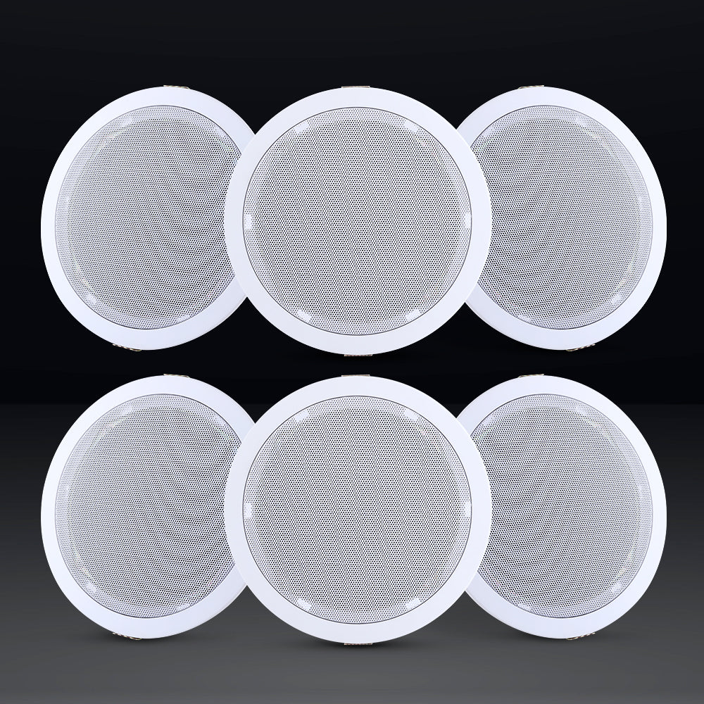 Giantz 6 Inch Ceiling Speakers In Wall Speaker Home Audio Stereos Tweeter 6pcs - SILBERSHELL