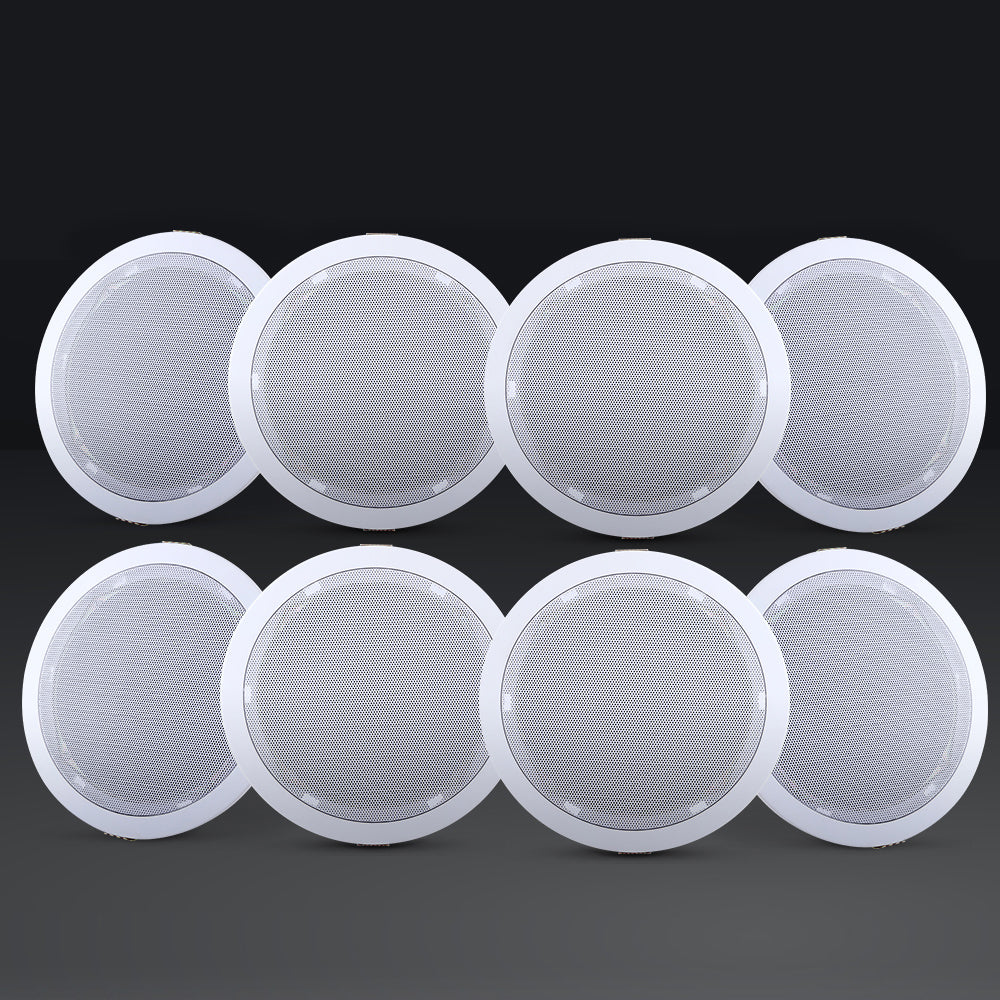 Giantz 6 Inch Ceiling Speakers In Wall Speaker Home Audio Stereos Tweeter 8pcs - SILBERSHELL