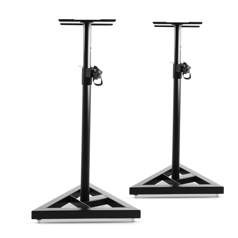 Alpha Speaker Stand 67-120cm Adjustable Height Surround Sound Studio Home 2pcs - SILBERSHELL