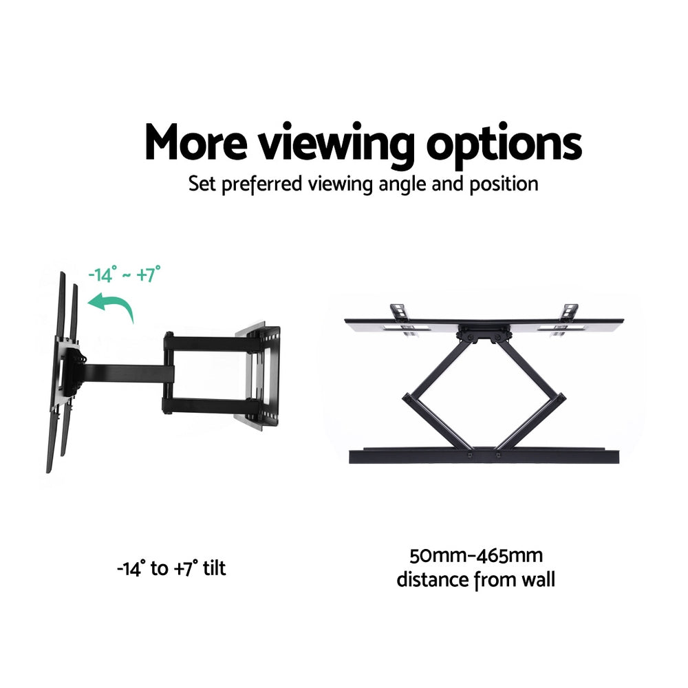 Artiss TV Wall Mount Bracket for 32"-70" LED LCD Full Motion Dual Strong Arms - SILBERSHELL