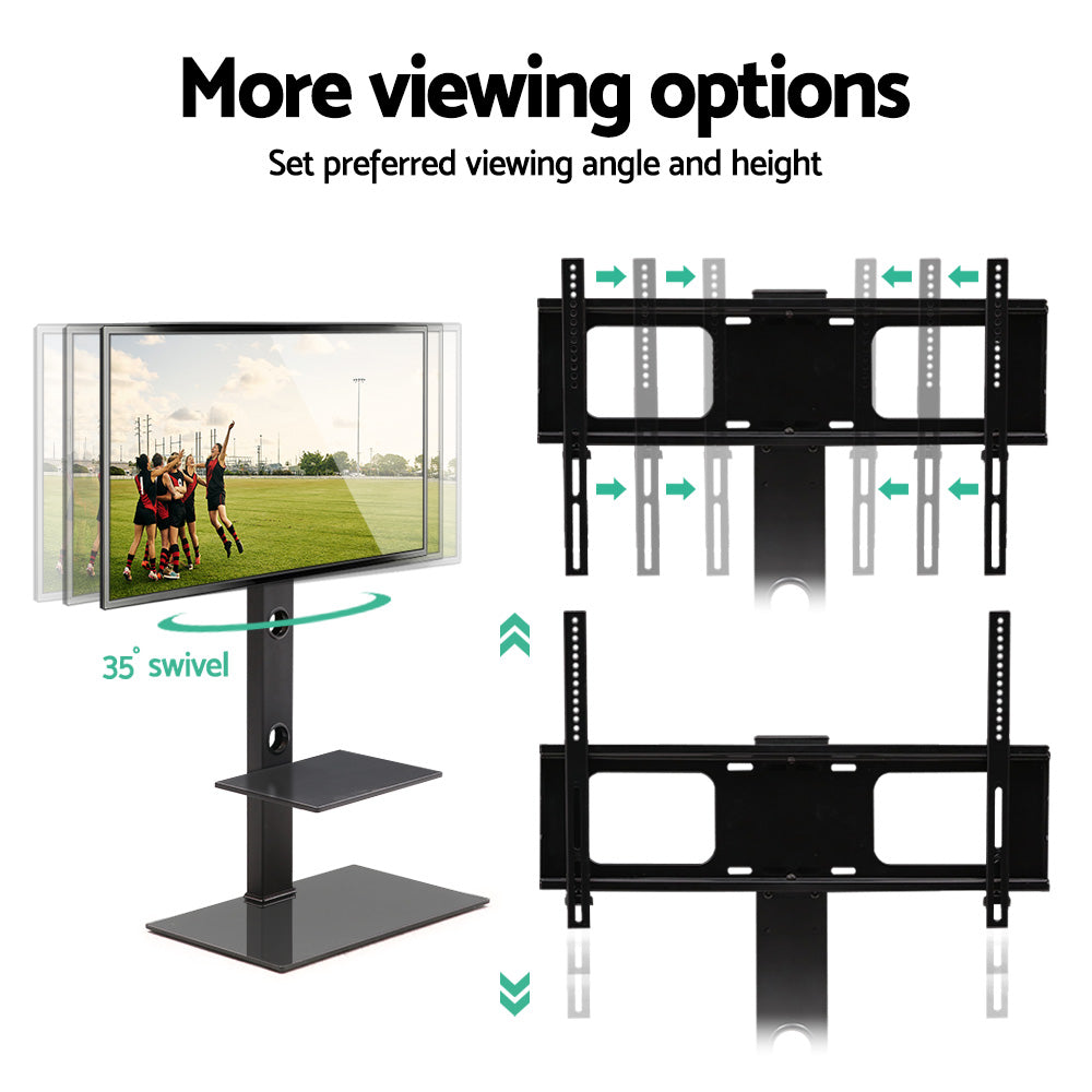 Artiss TV Stand Mount Bracket for 32"-70" LED LCD 2 Tiers Storage Floor Shelf - SILBERSHELL