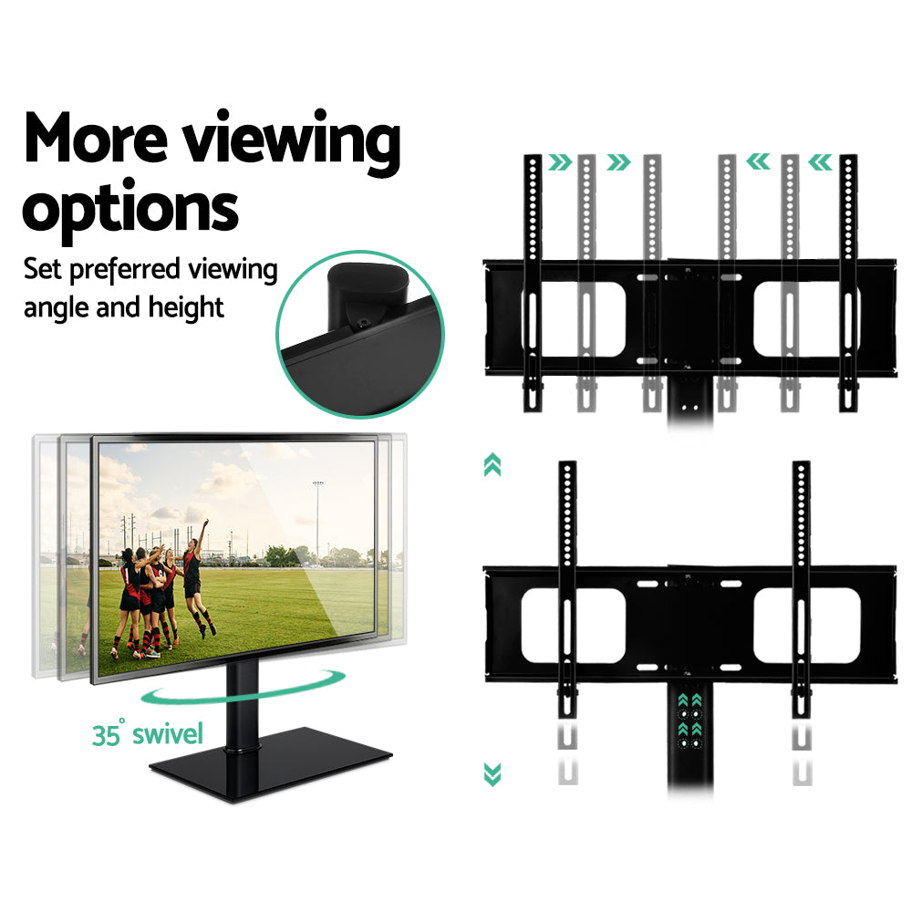 Artiss TV Stand Mount Bracket for 32"-70" LED LCD Swivel Tabletop Desktop Plasma - SILBERSHELL