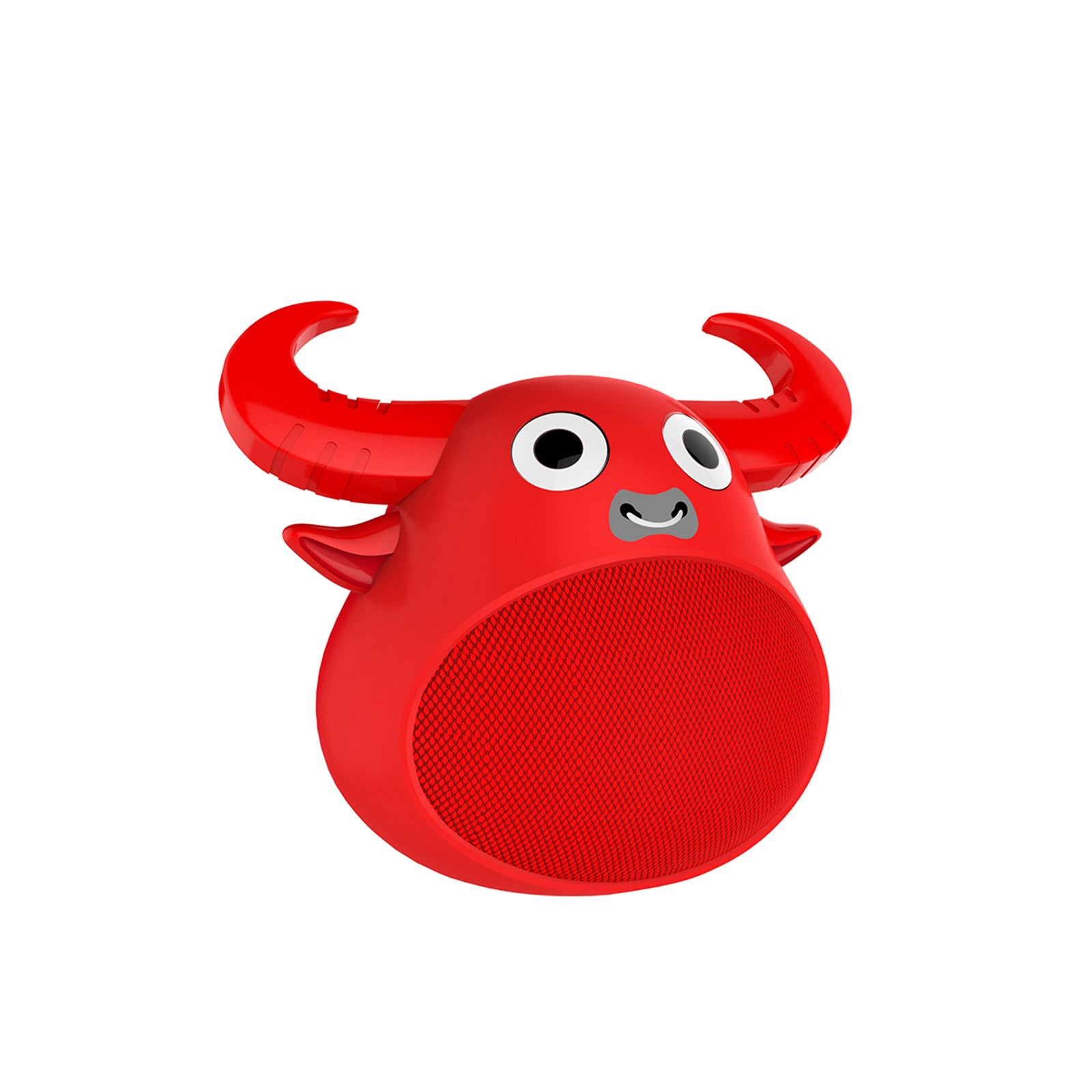 Fitsmart Bluetooth Animal Face Speaker Portable Wireless Stereo Sound - Red - SILBERSHELL