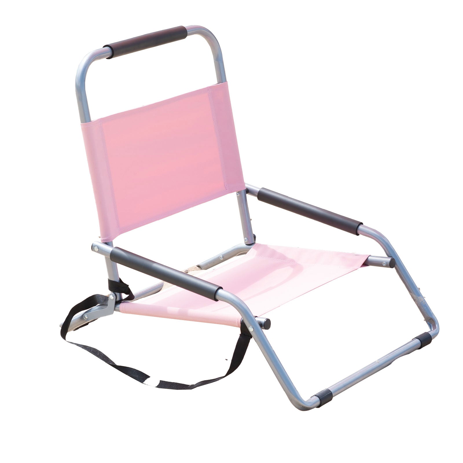 Havana Outdoors Beach Chair 2 Pack Folding Portable Summer Camping Outdoors - Dusty Rose - SILBERSHELL