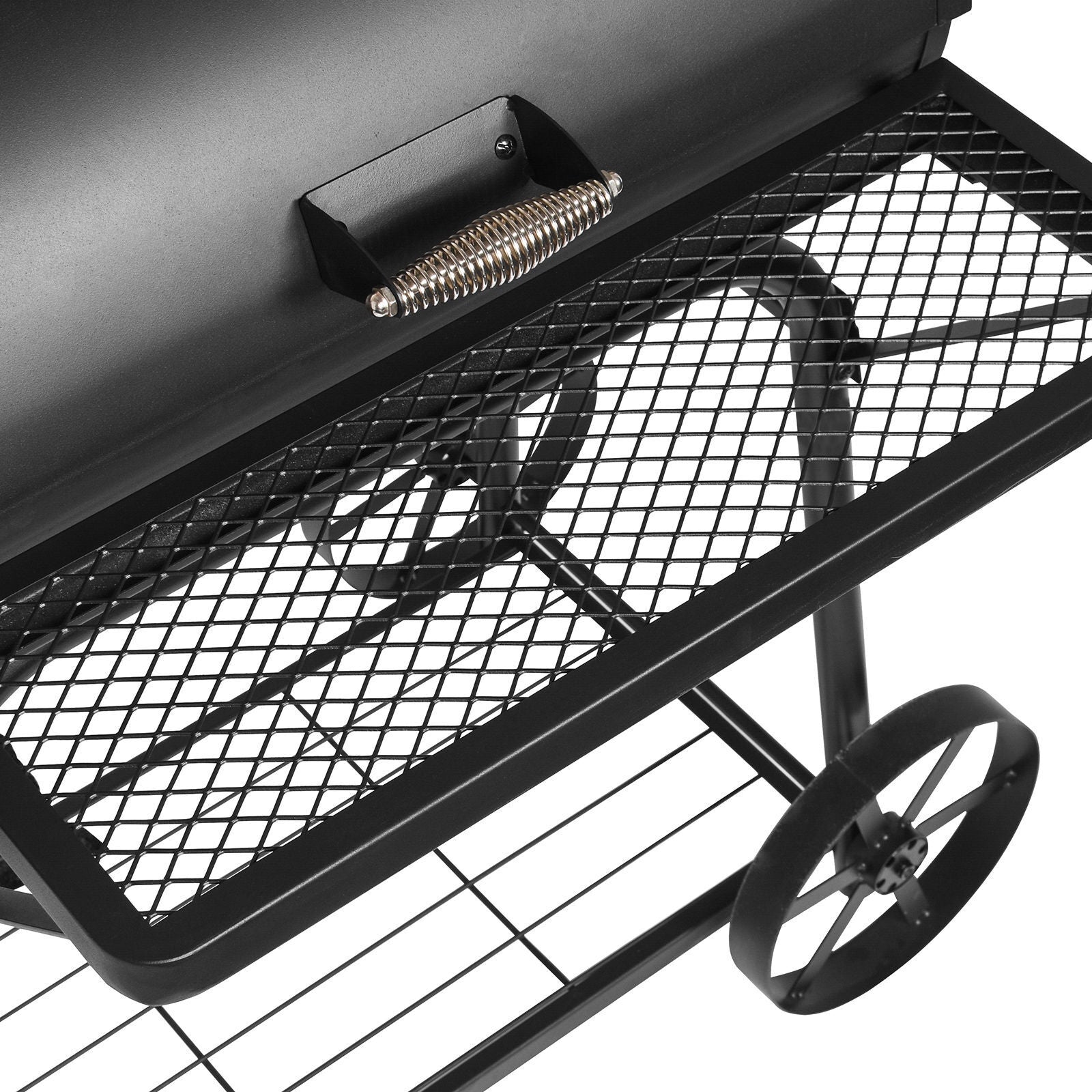 Havana Outdoors Charcoal 2-IN-1 BBQ Smoker Grill Barbecue Outdoor Cooking - SILBERSHELL