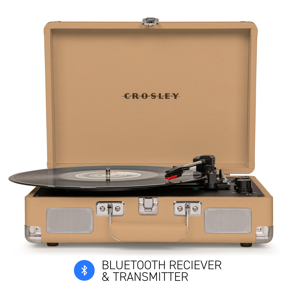 CROSLEY Crosley Cruiser Light Tan - Bluetooth Portable Turntable - SILBERSHELL