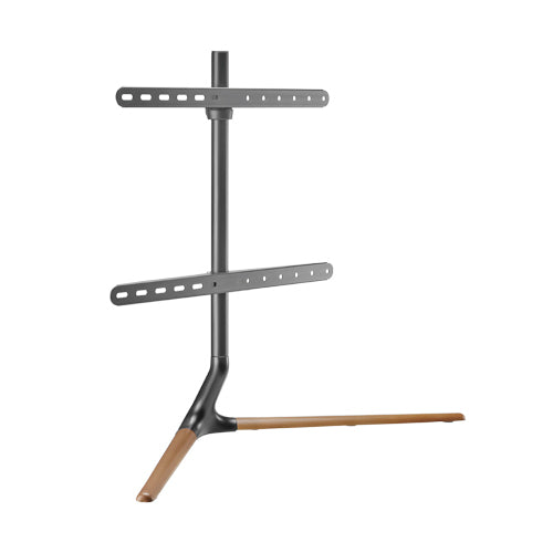 BRATECK Modern Linear Tabletop TV Stand For 49'-70' TVs -- Matte Black & Walnut - SILBERSHELL