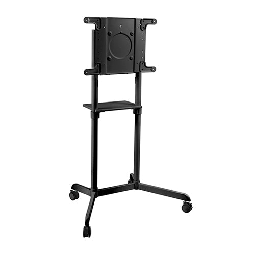 BRATECK Rotating Mobile Stand for Interactive Display Fit 37'-70' Up to 70Kg - Black VESA 200x200,400x200,300x300,600x200,350x350,400x400,600x400 - SILBERSHELL