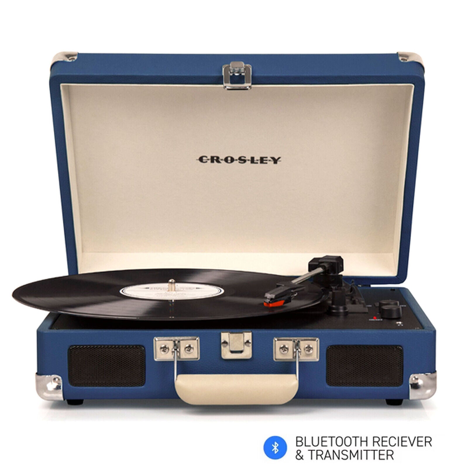 Crosley Cruiser Plus Bluetooth Turntable 3 Speed Blue - SILBERSHELL