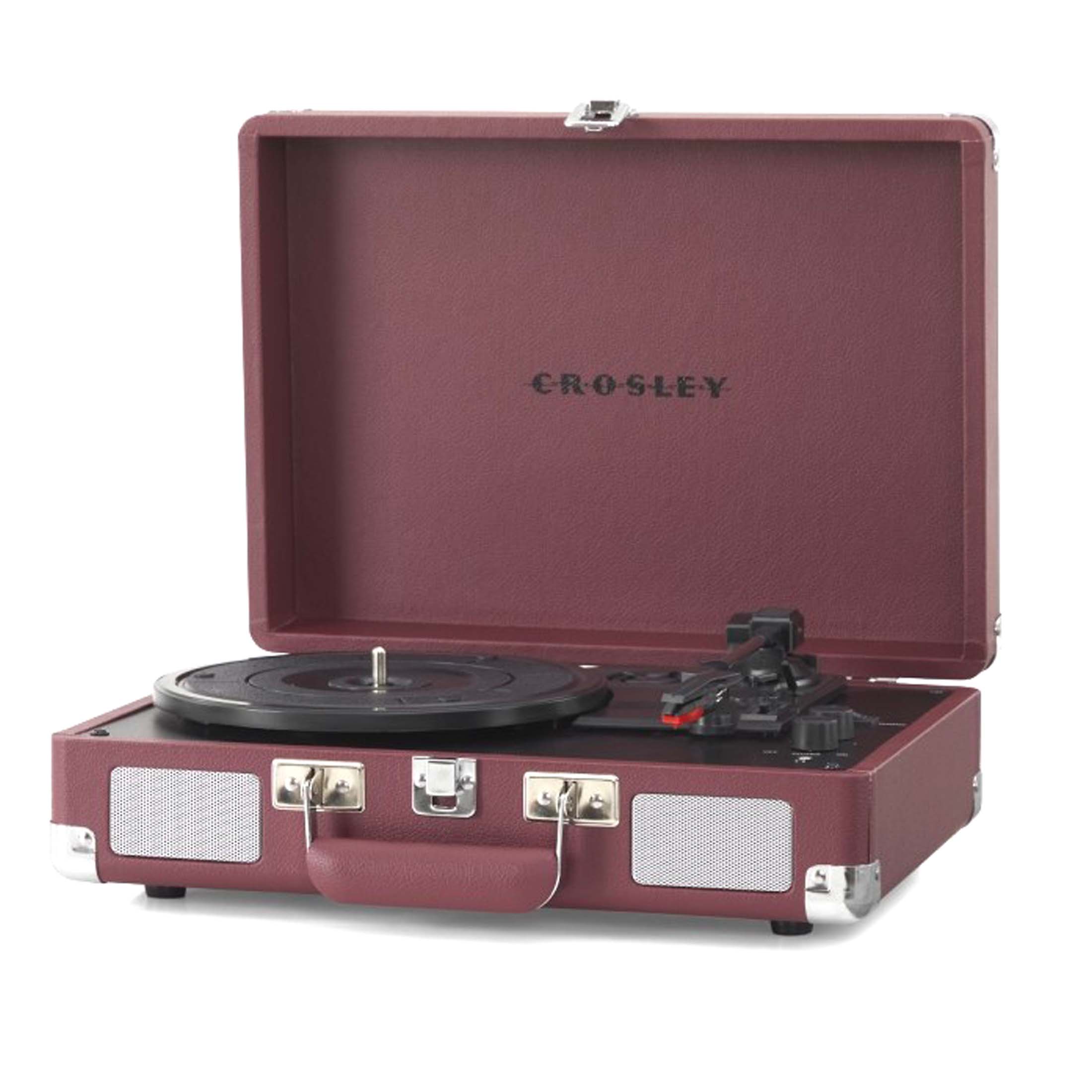 Crosley Cruiser Plus Bluetooth Turntable 3 Speed Burgundy - SILBERSHELL