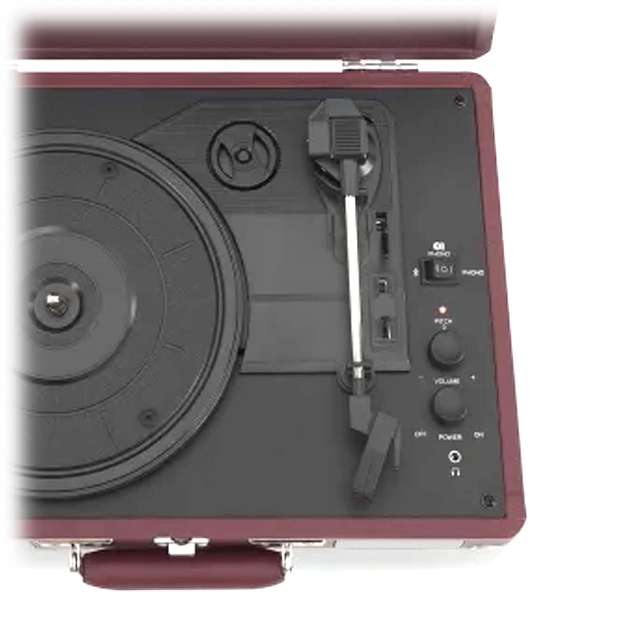 Crosley Cruiser Plus Bluetooth Turntable 3 Speed Burgundy - SILBERSHELL