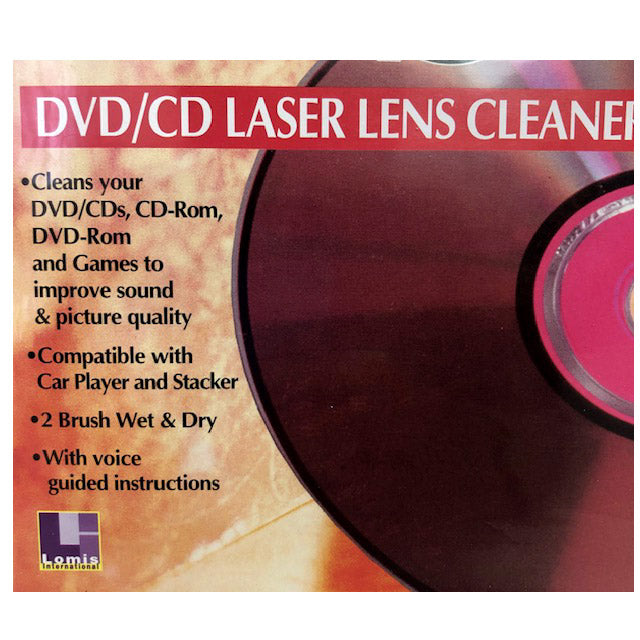 Lomis Fixity Lens Pro Care Lens Cleaner DVD Game CD Stacker Compatible - SILBERSHELL