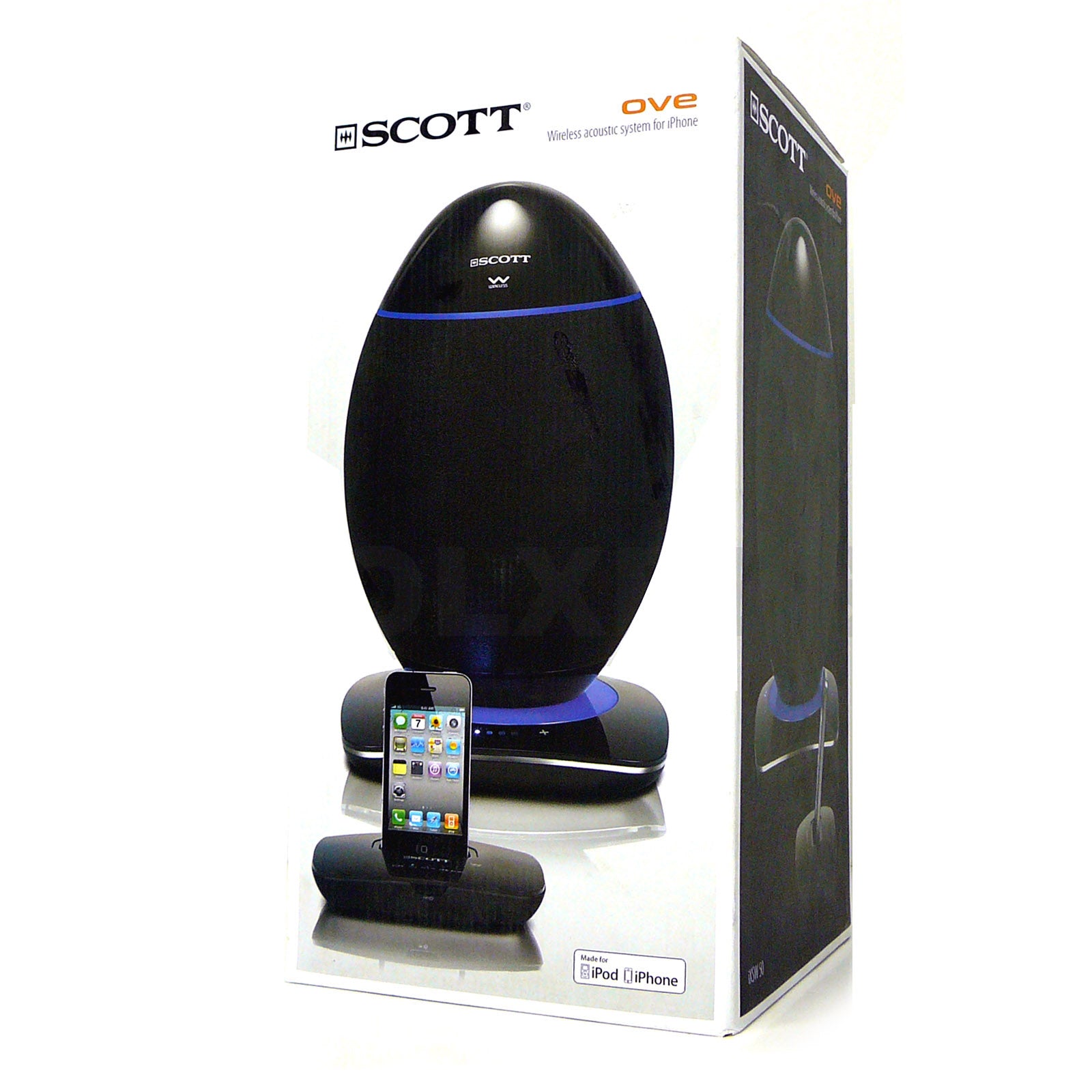 Scott 2.4Ghz Wireless OVE Speaker System USB SD Bluetooth 20w RMS - SILBERSHELL