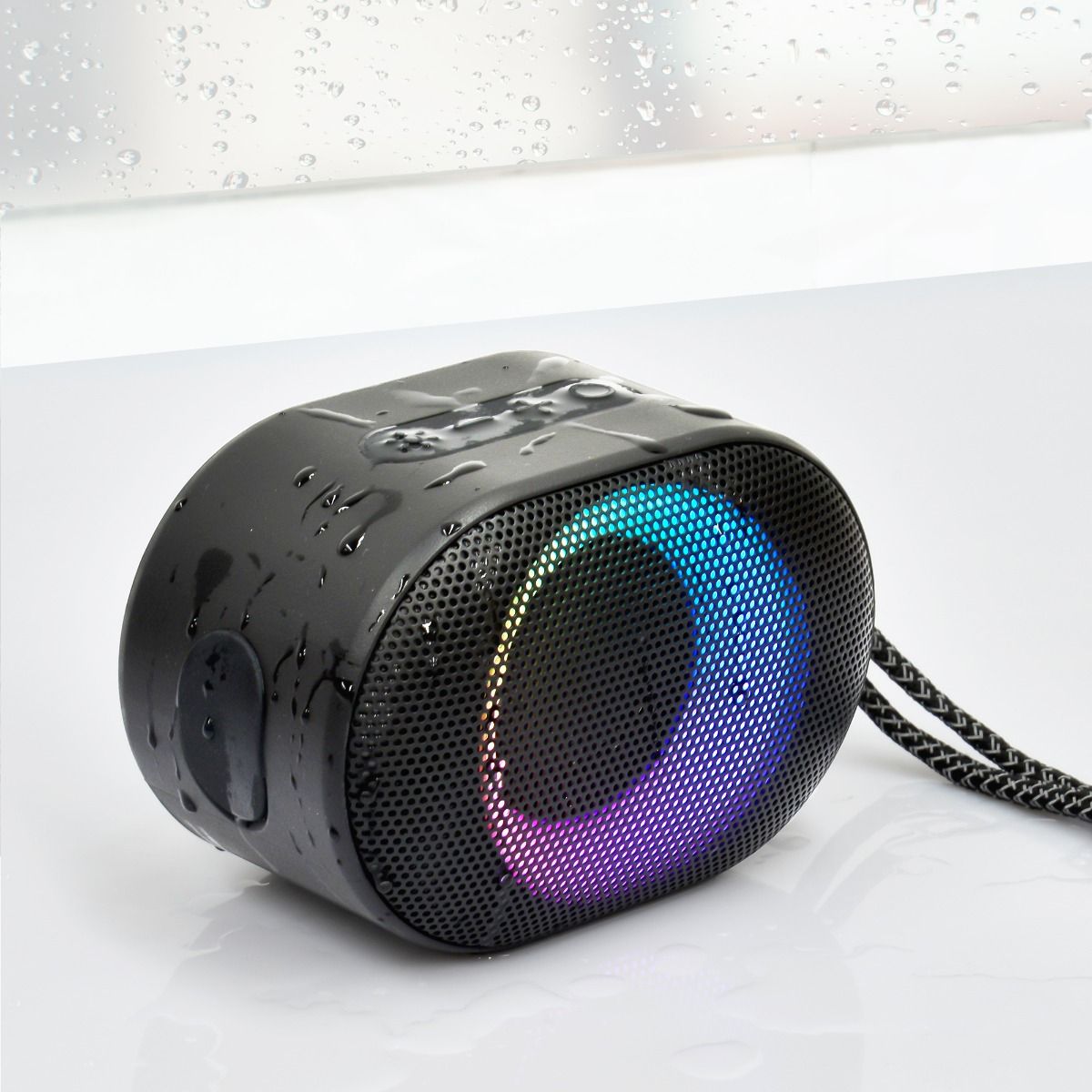 mbeat Bump B1 IPX6 Portable RGB Bluetooth Party Speaker - SILBERSHELL