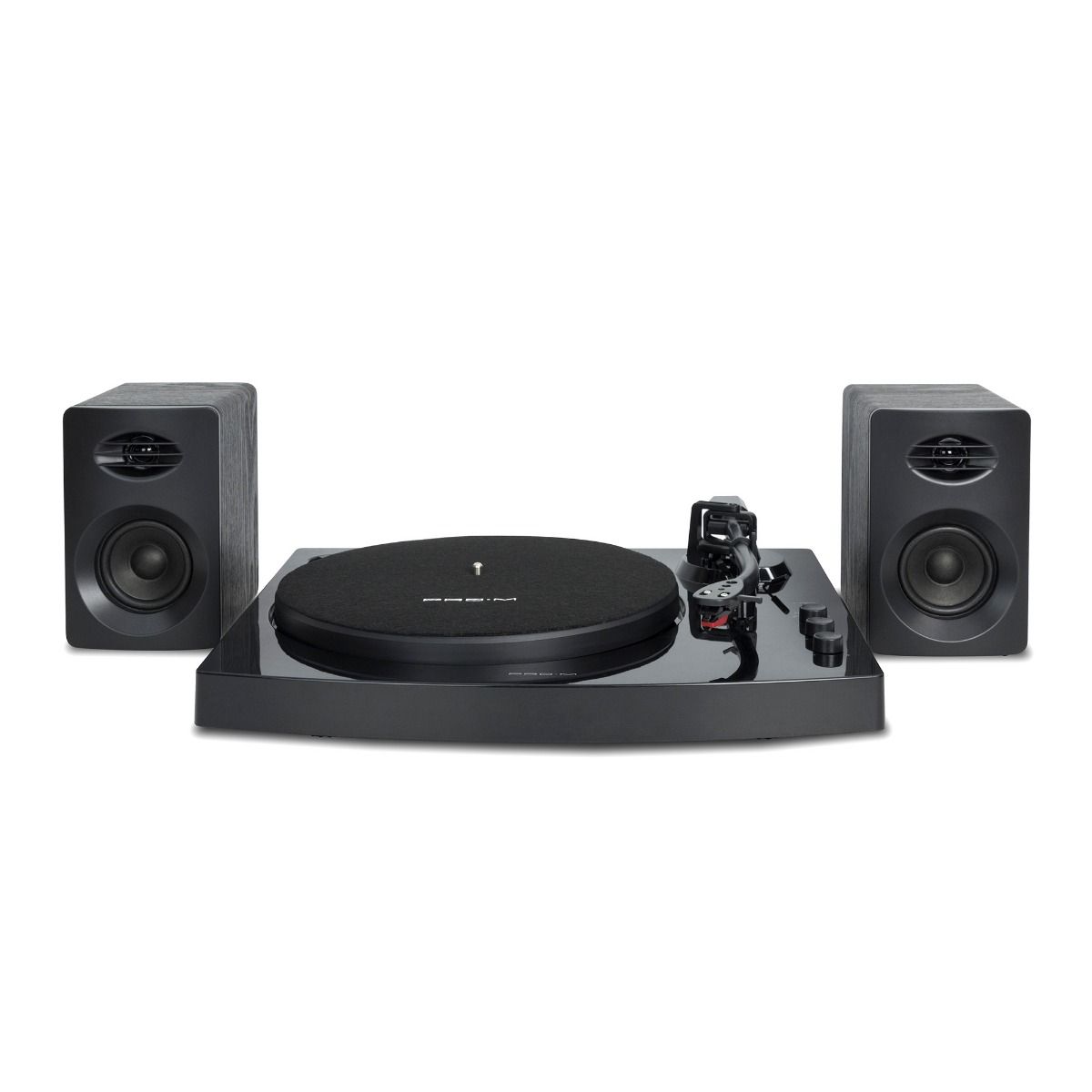 mbeat Pro-M Turntable with Bluetooth Speakers (Black) - SILBERSHELL