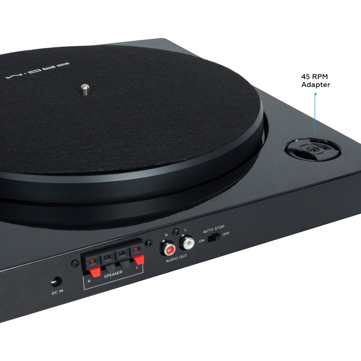 mbeat Pro-M Turntable with Bluetooth Speakers (Black) - SILBERSHELL