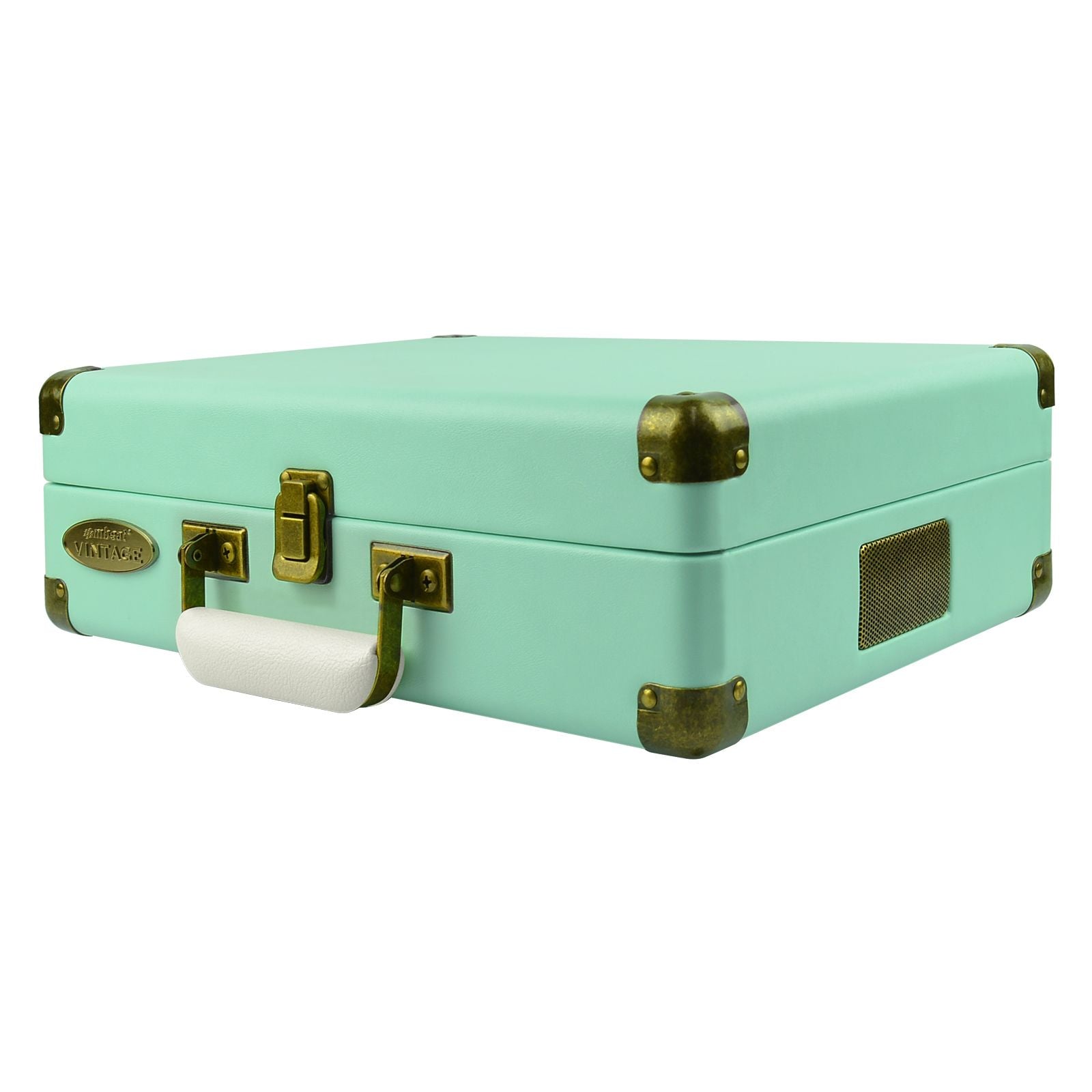 mbeat Woodstock Tiffany Blue Retro Turntable - SILBERSHELL