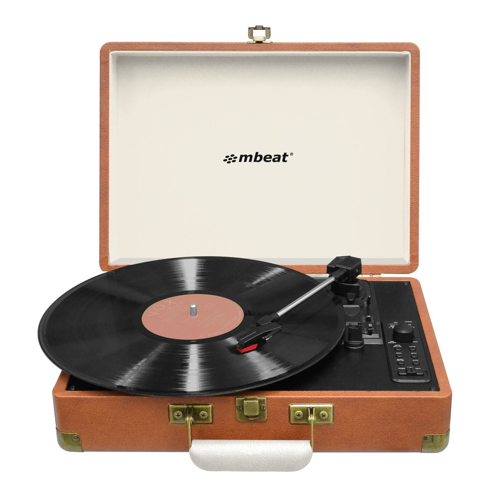 mbeat Aria Retro Turntable with Bluetooth & USB Disk Record - SILBERSHELL