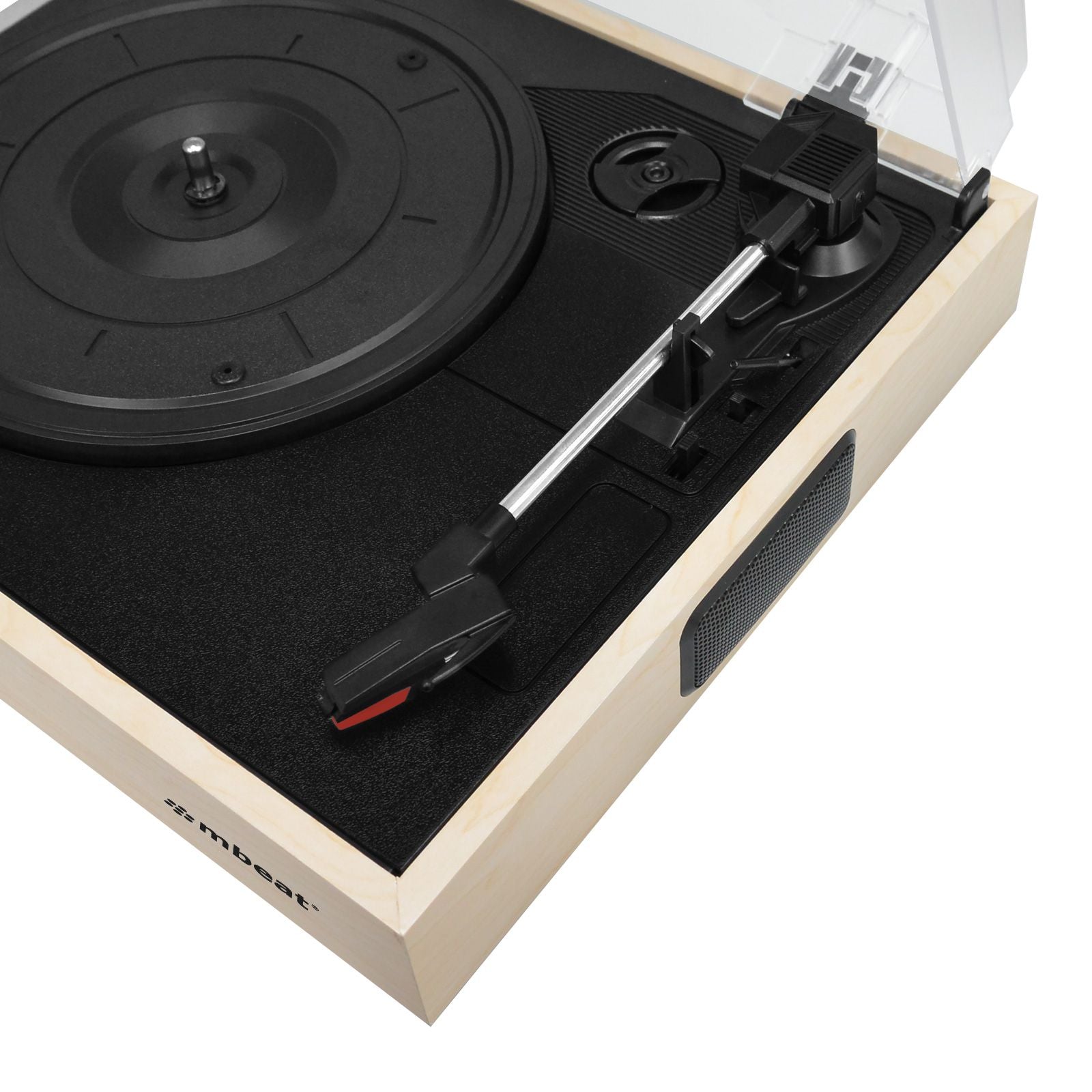 mbeat Slim Wooden Style USB Turntable - SILBERSHELL