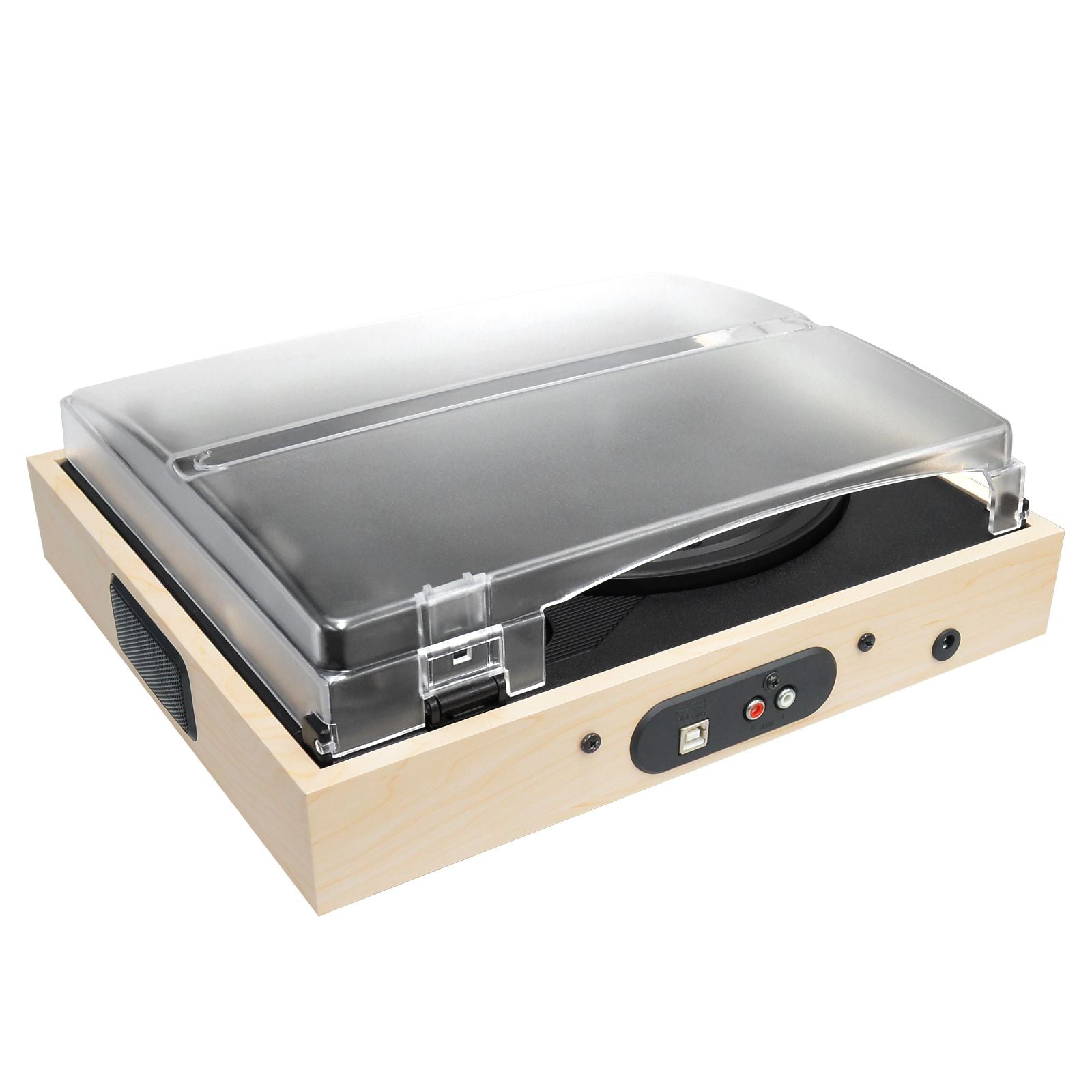 mbeat Slim Wooden Style USB Turntable - SILBERSHELL