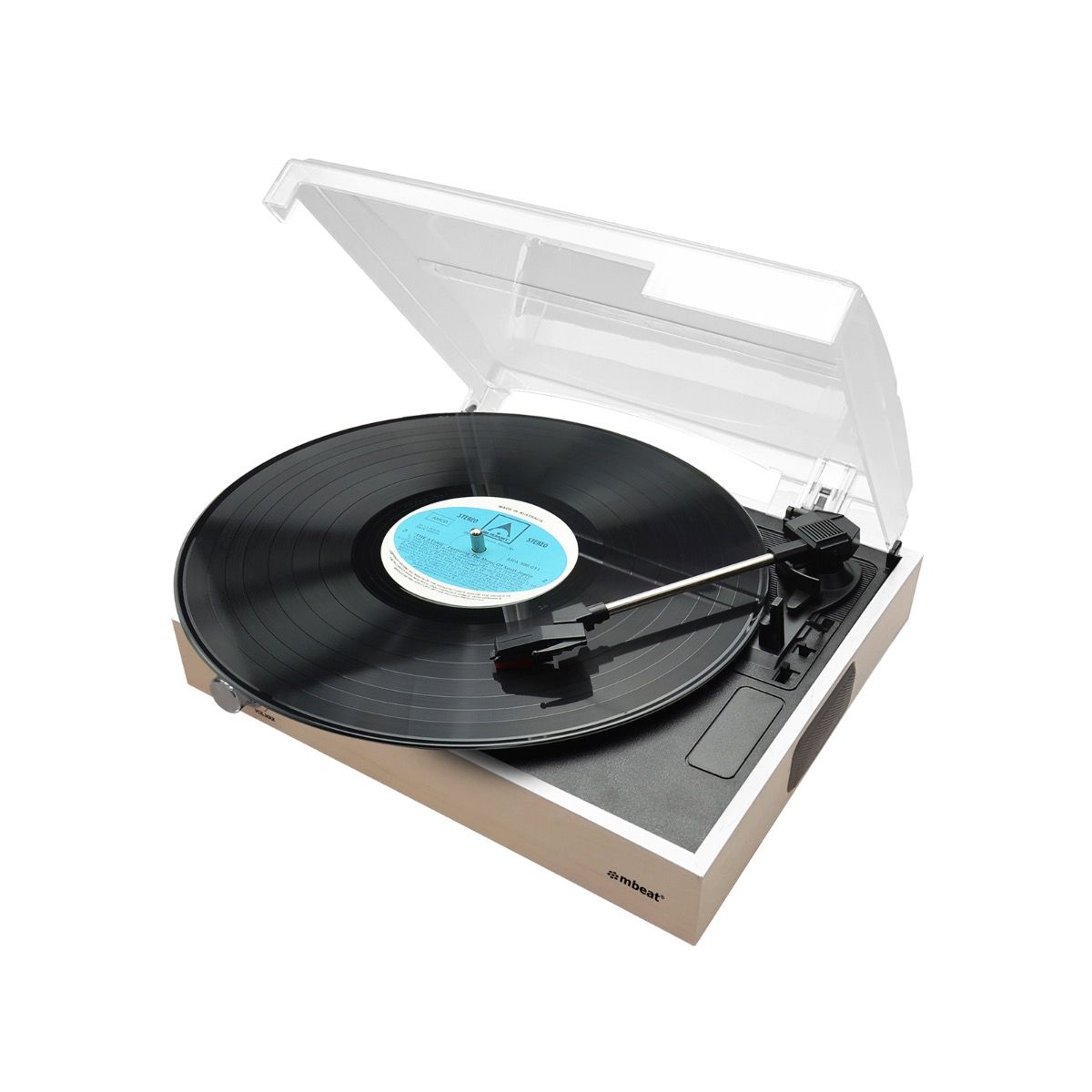 mbeat Slim Wooden Style USB Turntable - SILBERSHELL